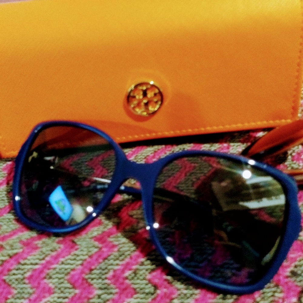 Tory Burch Leather Sunglass Case